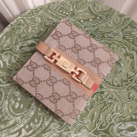 Gucci Classic Jackie O Wallet Beige - Picture 3 of 16